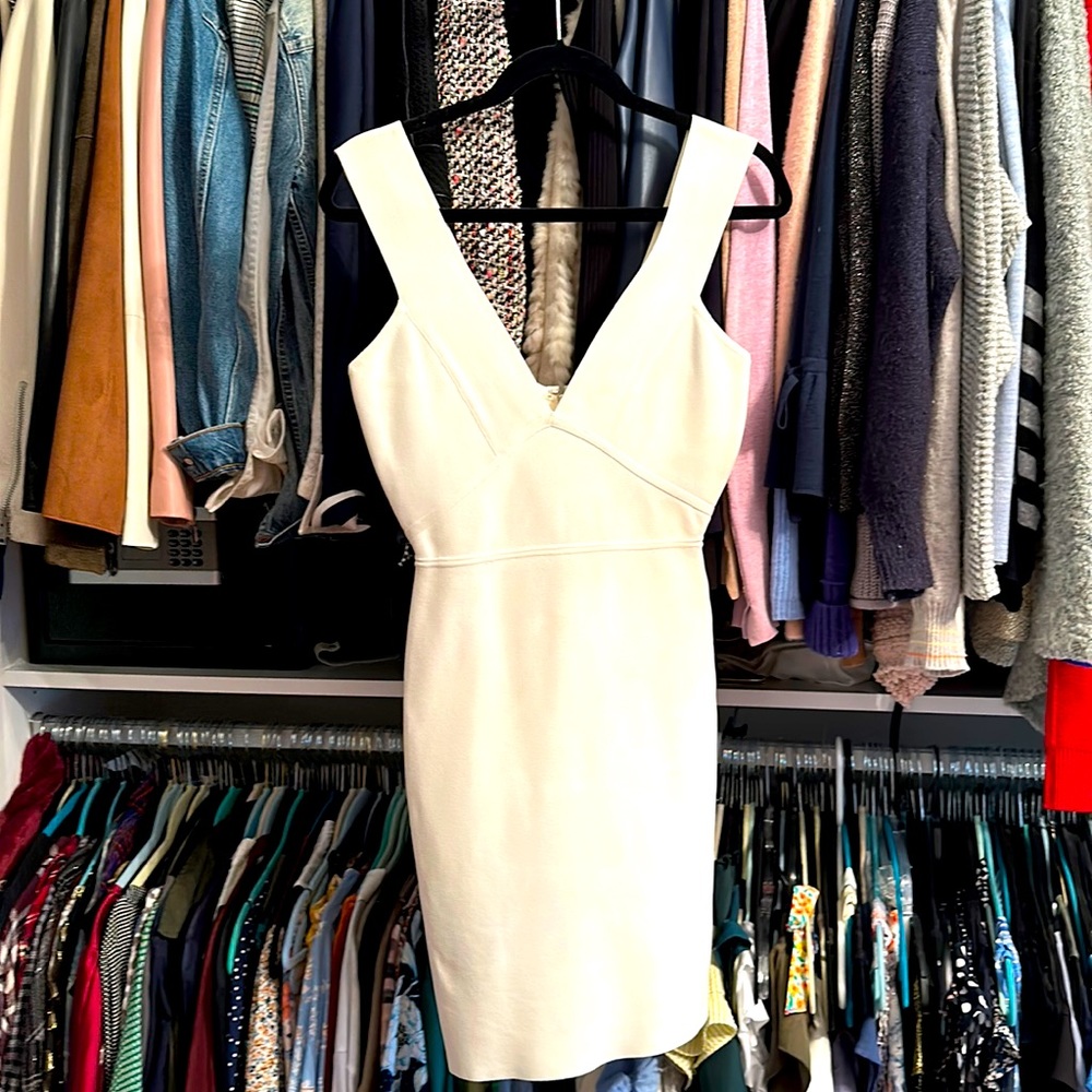 BCBG White Bandage Dress!